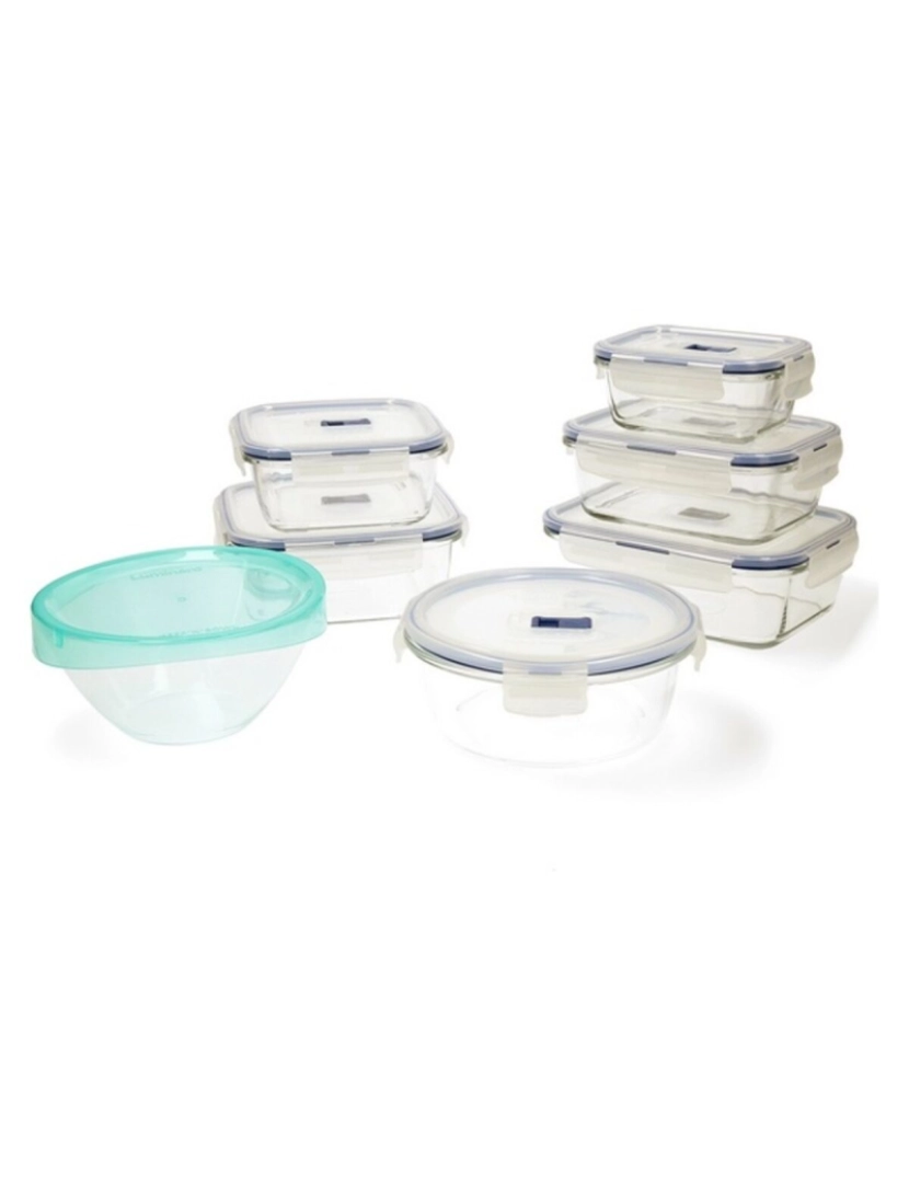 Luminarc - Conjunto de Lancheiras Luminarc Pure Box Active (7 pcs) Cristal (7 pcs)