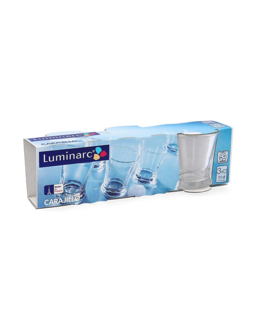 imagem de Cálice Luminarc Carajillo 110 ml Transparente Vidro 3 Peças2