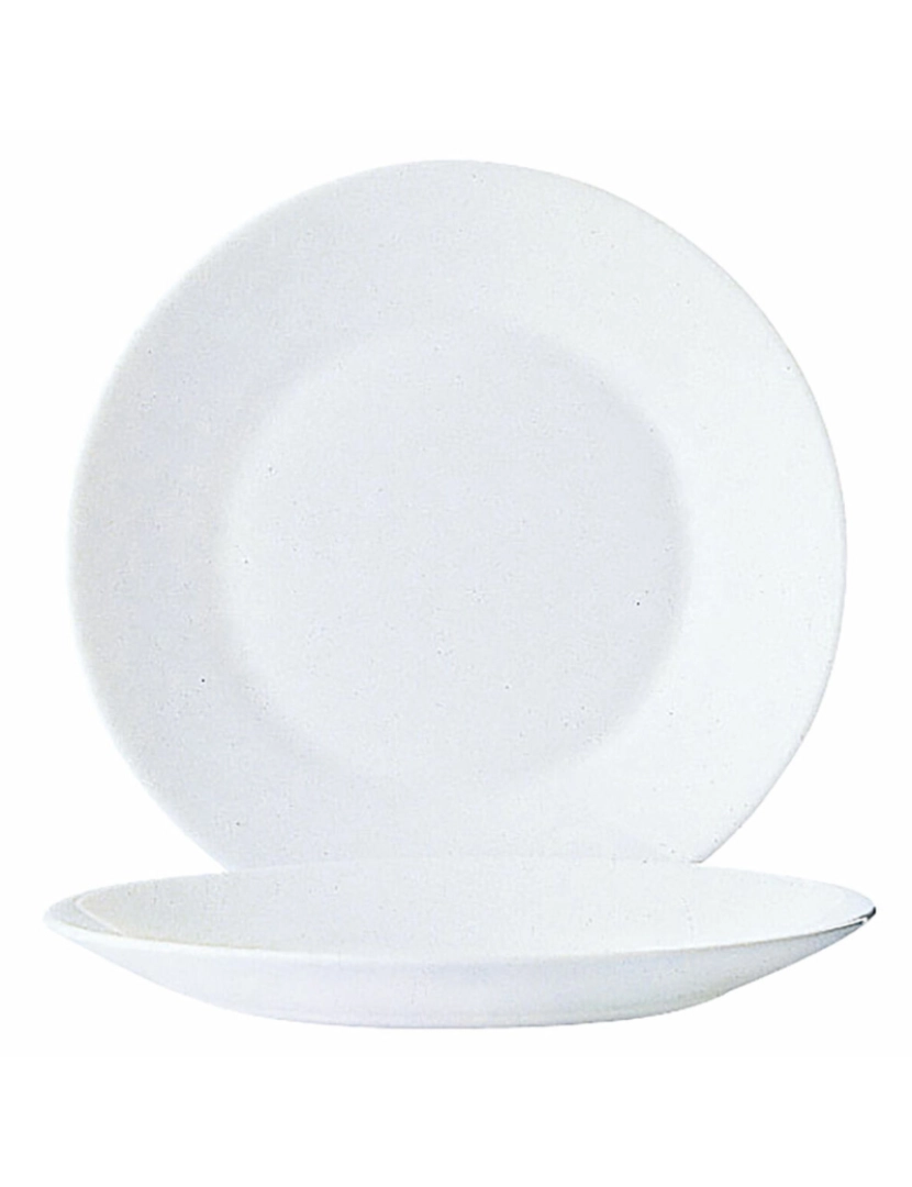imagem de Prato de Sobremesa Arcoroc Restaurant 6 Unidades Branco Vidro (Ø 19,5 cm)1