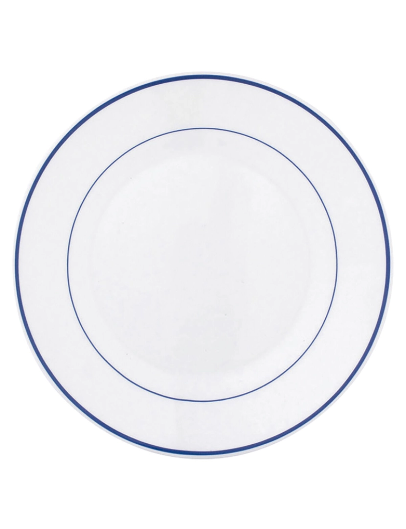 Arcoroc  - Conjunto de pratos Arcoroc Rest. F/azul Sobremesa Duas cores Vidro 19,5 cm