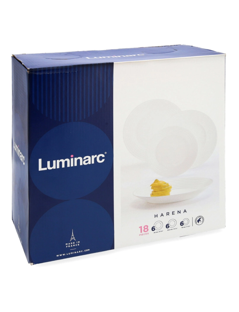 imagem de Conjunto de Louça Luminarc 1700 Branco Vidro 18 Peças2