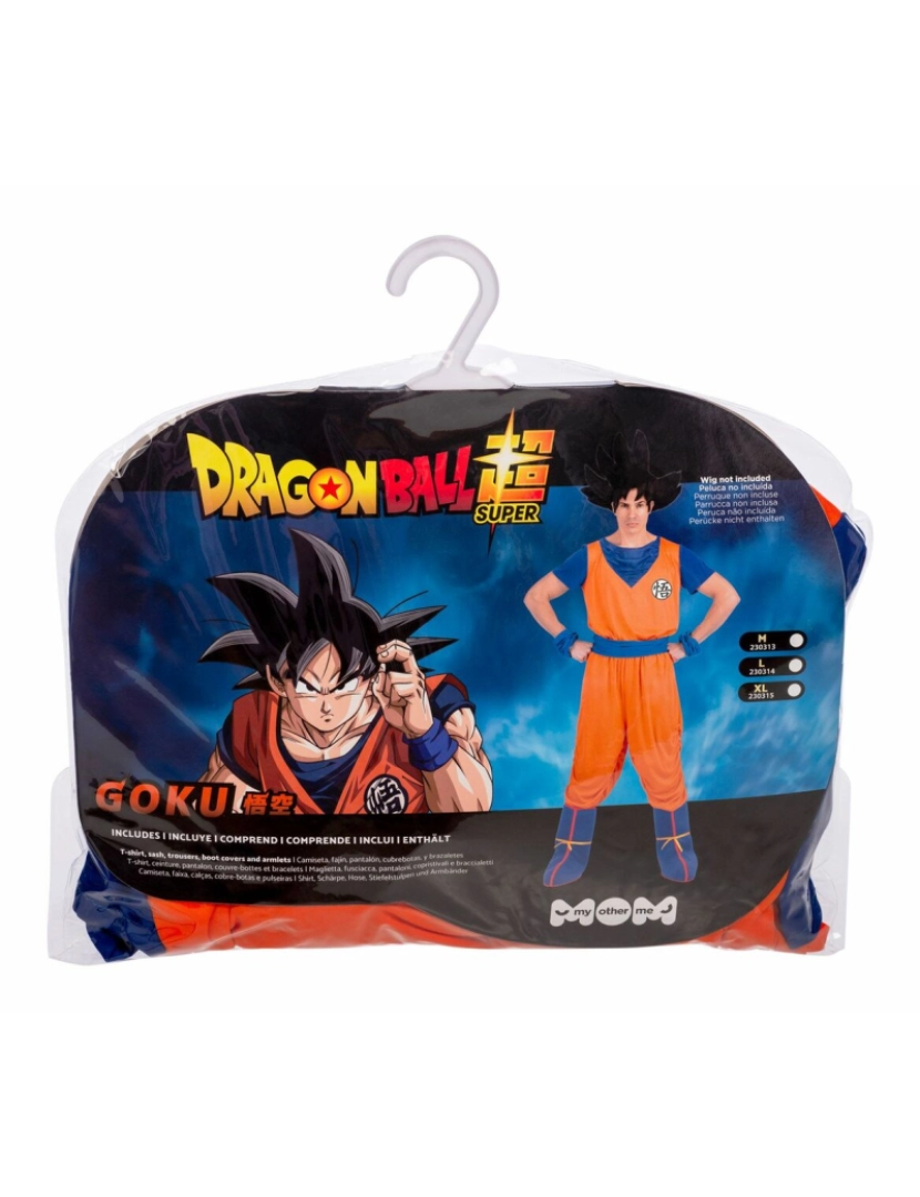 imagem de Fantasia para Adultos My Other Me Goku Dragon Ball Azul Laranja5