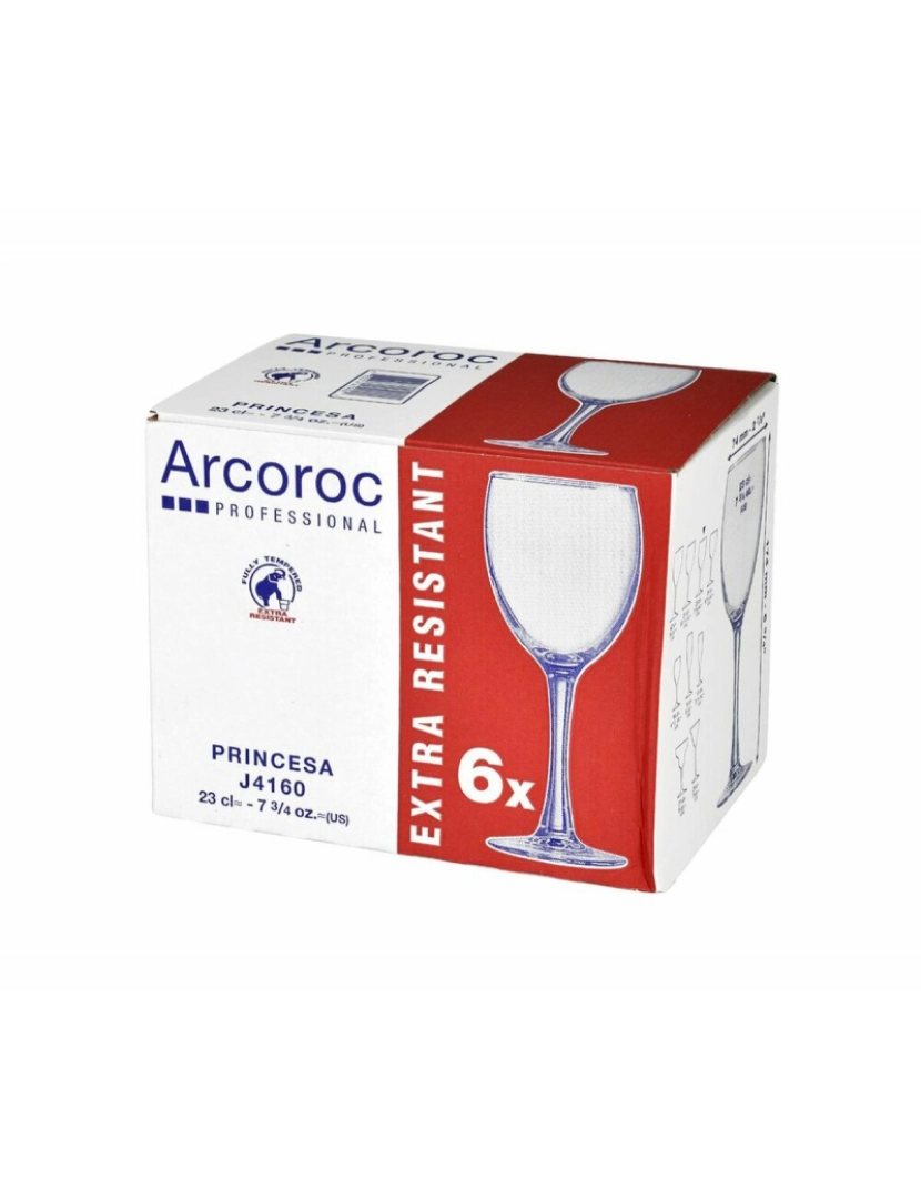 imagem de Copos Arcoroc 2975723 Transparente Vidro 230 ml (6 Peças)2