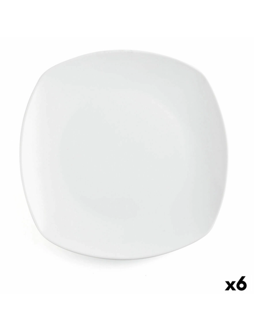 imagem de Prato de Jantar Quid Novo Vinci Branco Cerâmica Ø 26,6 cm 26,6 cm (6 Unidades) (Pack 6x)2