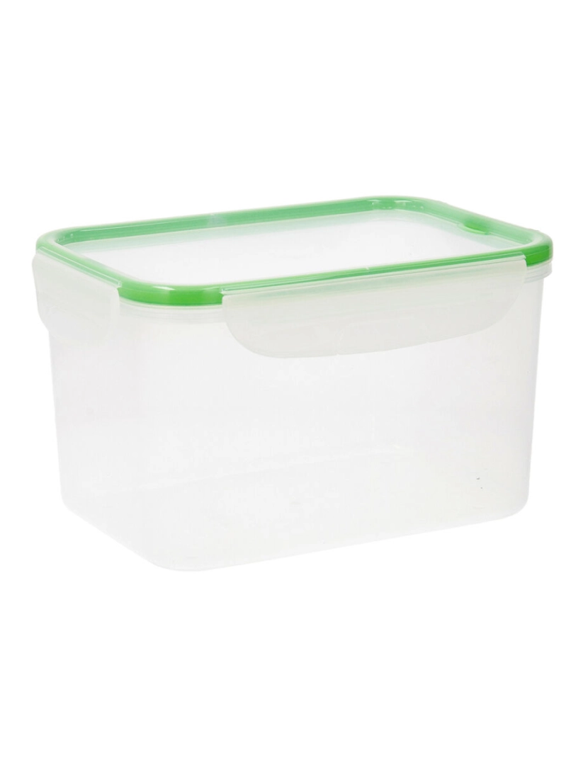 Quid - Lancheira Quid Greenery 2,8 L Transparente Plástico (4 Unidades) (Pack 4x)