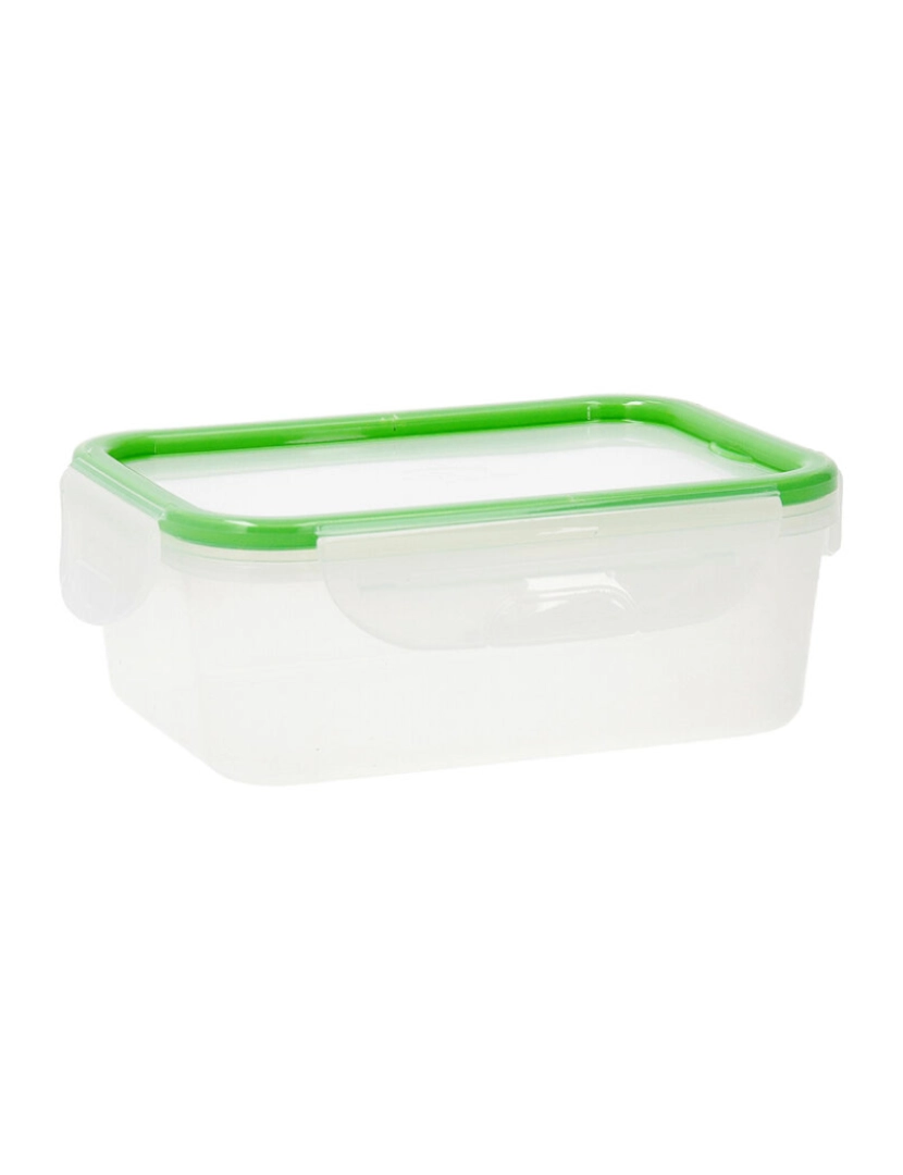 Quid - Lancheira Quid Greenery 1 L Transparente Plástico 13 x 18 x 6,8 cm - 1 L (4 Unidades) (Pack 4x)