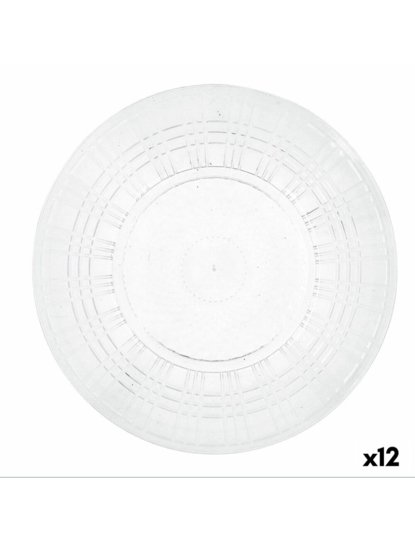imagem de Prato de Jantar Quid Viba Transparente Plástico Ø 26 cm 26 cm (12 Unidades) (Pack 12x)2
