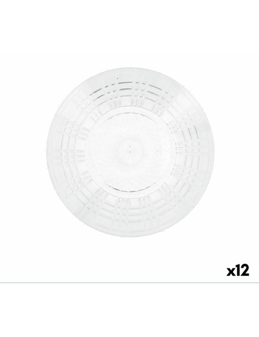 imagem de Prato de Sobremesa Quid Viba Transparente Plástico (12 Unidades) (Pack 12x)2