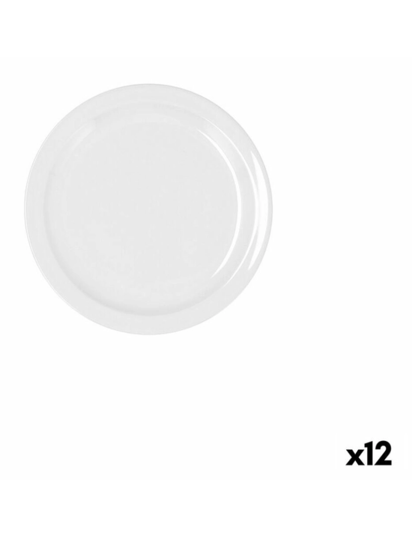imagem de Prato Bidasoa Glacial Pão Cerâmica Branco (16 cm) (Pack 12x)2