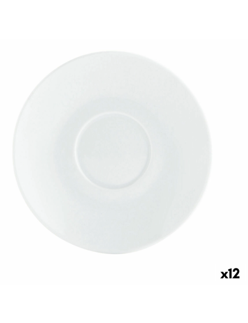 imagem de Prato Quid Basic Café Cerâmica Branco (12,5 cm) (Pack 12x)2