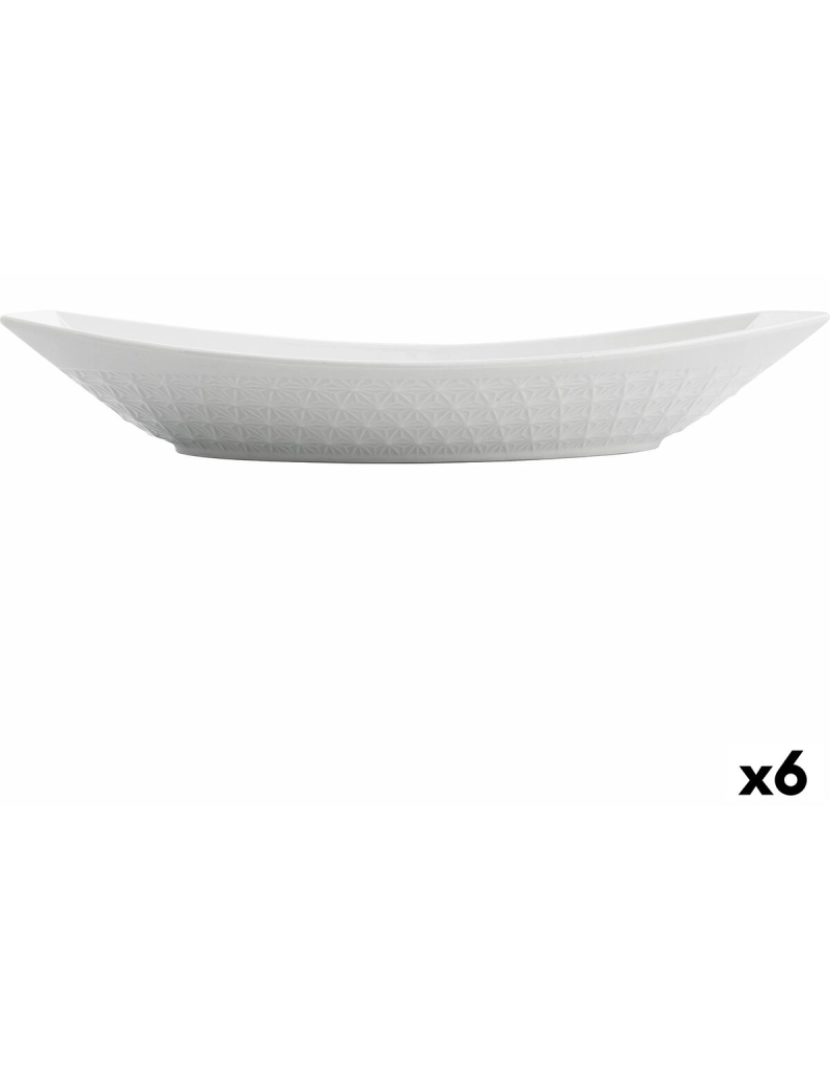 imagem de Recipiente de Cozinha Quid Gastro 30 x 14,5 x 6 cm Cerâmica Branco (6 Unidades)1