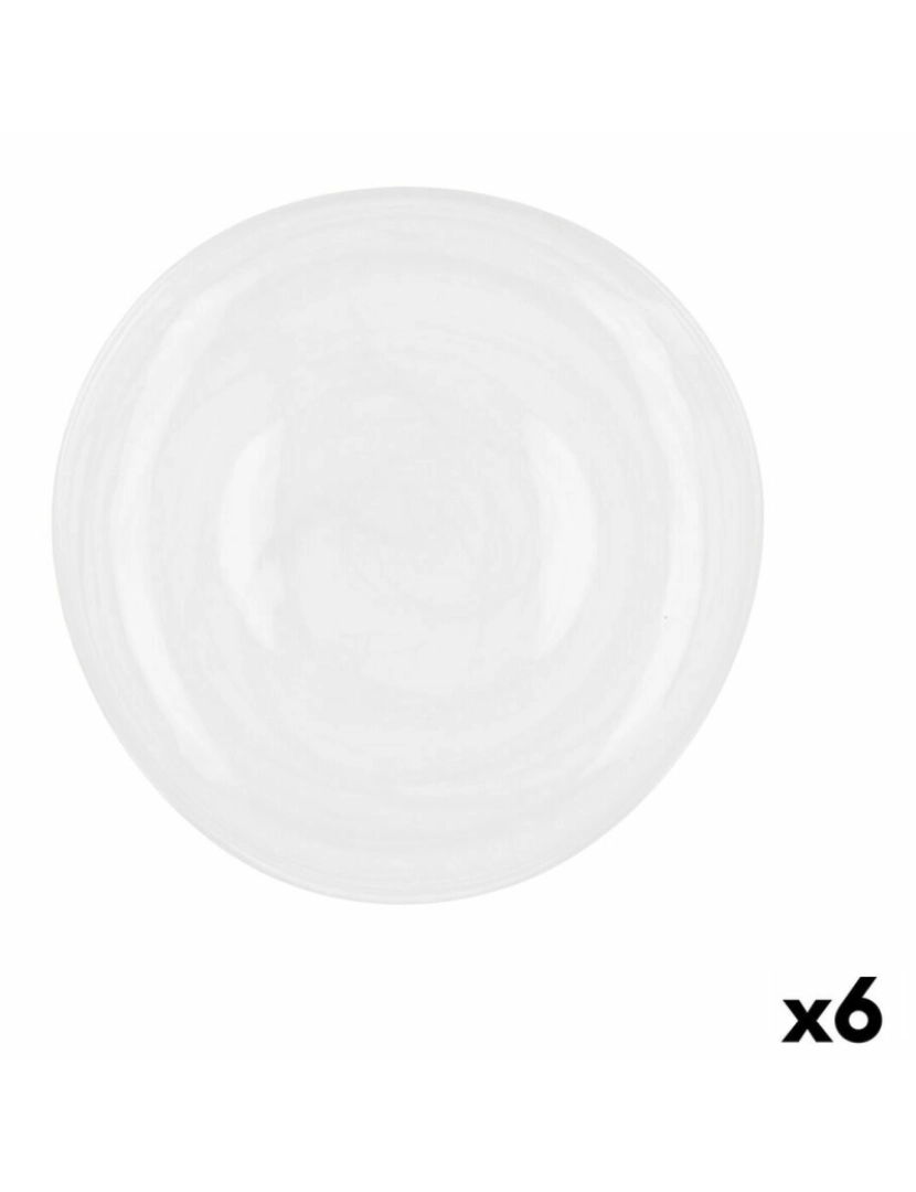 imagem de Prato de Jantar Quid Boreal Branco Vidro Ø 26 cm 26 cm (6 Unidades) (Pack 6x)2