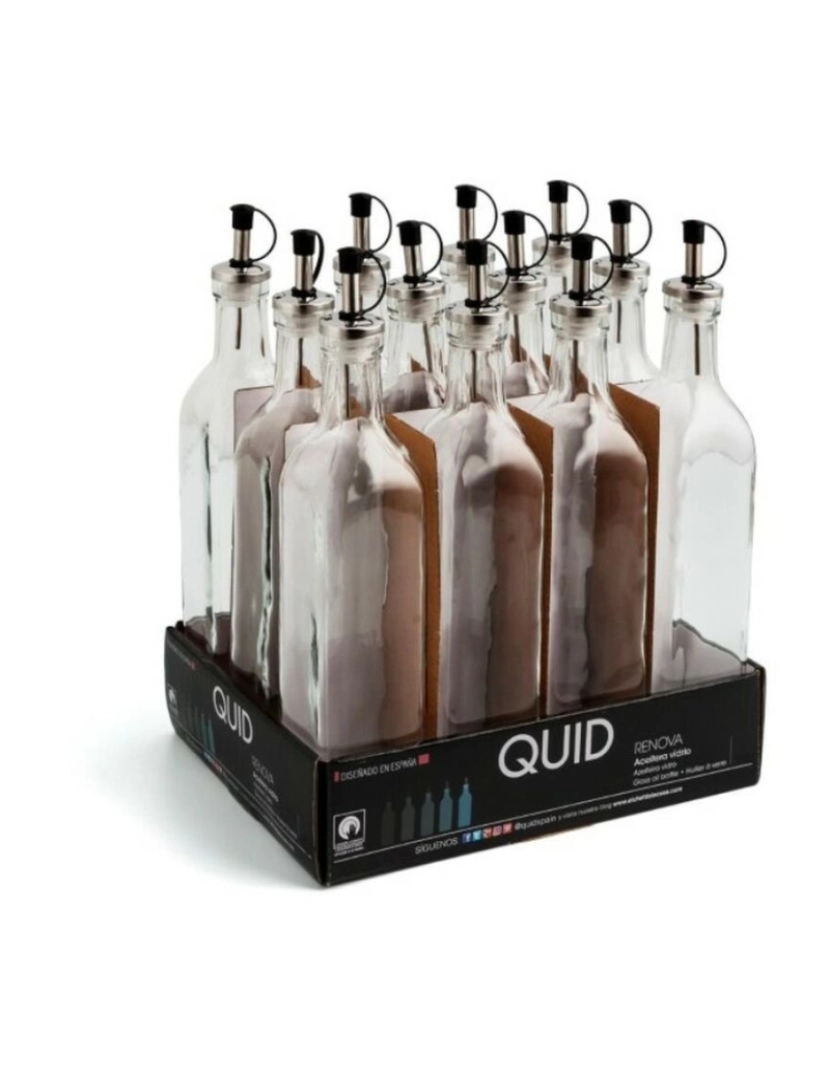 Quid - Galheteiro Quid Renova Transparente Vidro 250 ml (12 Unidades) (Pack 12x)