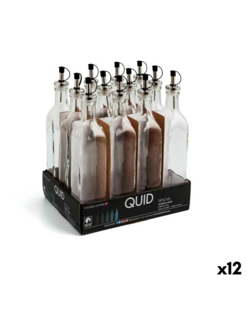 imagem de Galheteiro Quid Renova Transparente Vidro 250 ml (12 Unidades) (Pack 12x)2