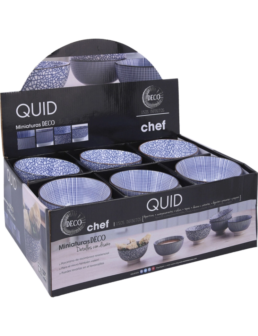 Quid - Tigela Quid Chef Cerâmica Multicolor (11 cm) (Pack 24x)