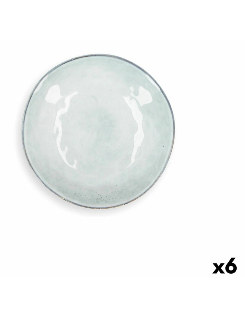 imagem de Prato de Jantar Quid Boreal Azul Cerâmica Ø 21 cm (6 Unidades) (Pack 6x)2