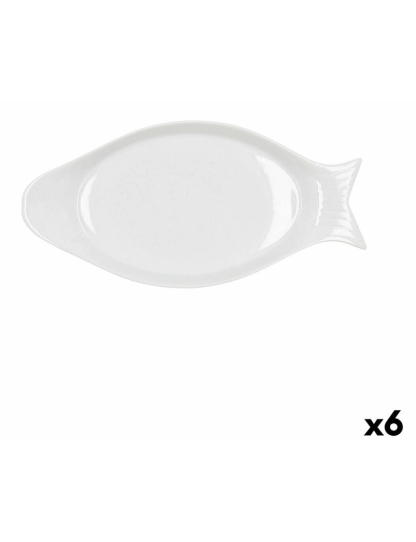 imagem de Recipiente de Cozinha Quid Gastro Cerâmica Branco (32.5 x 15,5 x 2,5 cm) (Pack 6x)2