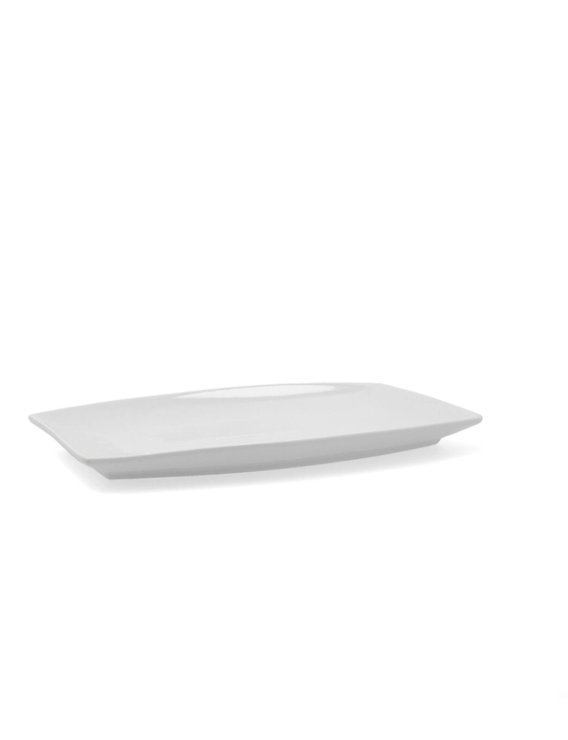 Quid - Recipiente de Cozinha Quid Gastro Cerâmica Branco (30,5 x 19,5 x 2,5 cm) (Pack 4x)
