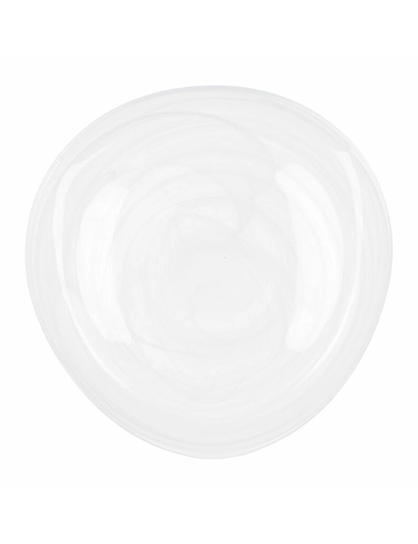 Quid - Prato de Jantar Quid Boreal Branco Vidro Ø 30 cm (6 Unidades) (Pack 6x)