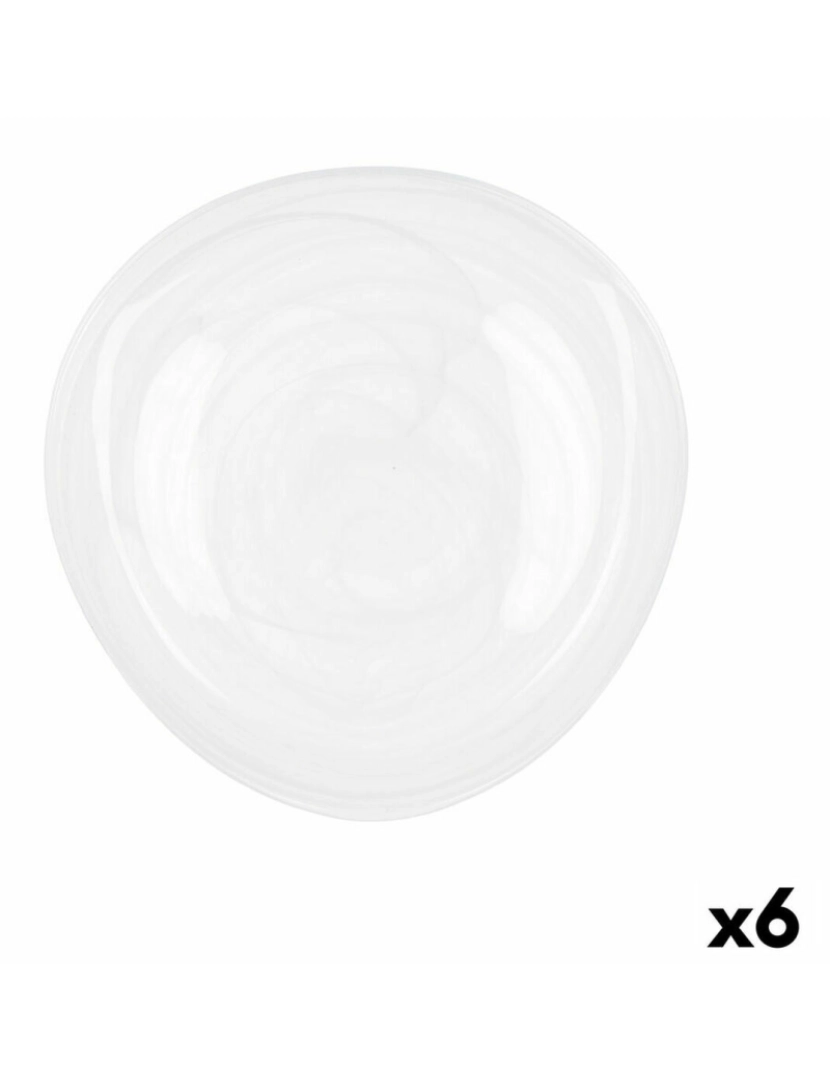 imagem de Prato de Jantar Quid Boreal Branco Vidro Ø 30 cm (6 Unidades) (Pack 6x)2