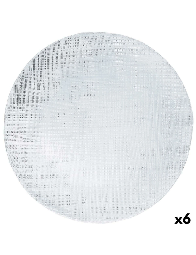imagem de Sousplat Bidasoa Ikonic Transparente Vidro Ø 33 cm 6 Unidades (Pack 6x)2