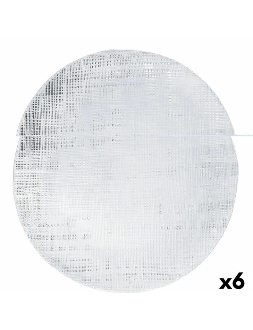 imagem de Sousplat Bidasoa Ikonic Transparente Vidro (Ø 28 cm) (Pack 6x)2