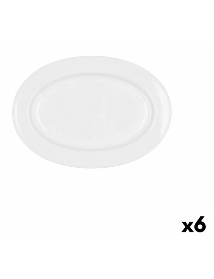 imagem de Recipiente de Cozinha Bidasoa Glacial Cerâmica Branco (26 x 18 cm) (Pak 6x)2