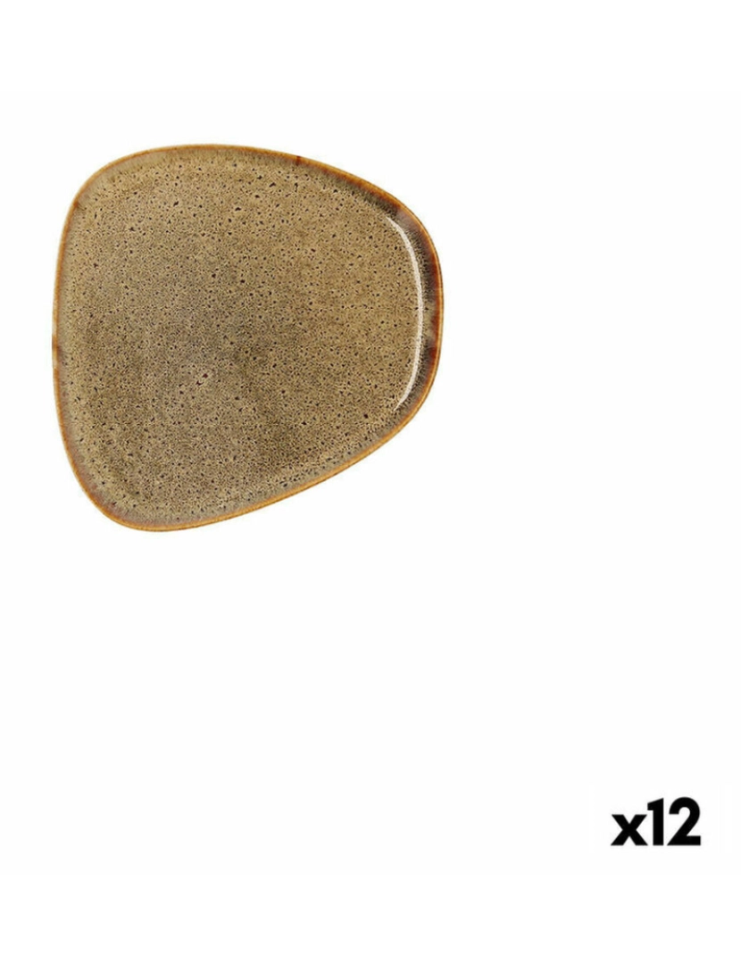 imagem de Prato de Jantar Bidasoa Ikonic Castanho Cerâmica 14 x 13,6 x 0,8 cm (12 Unidades) (Pack 12x)2