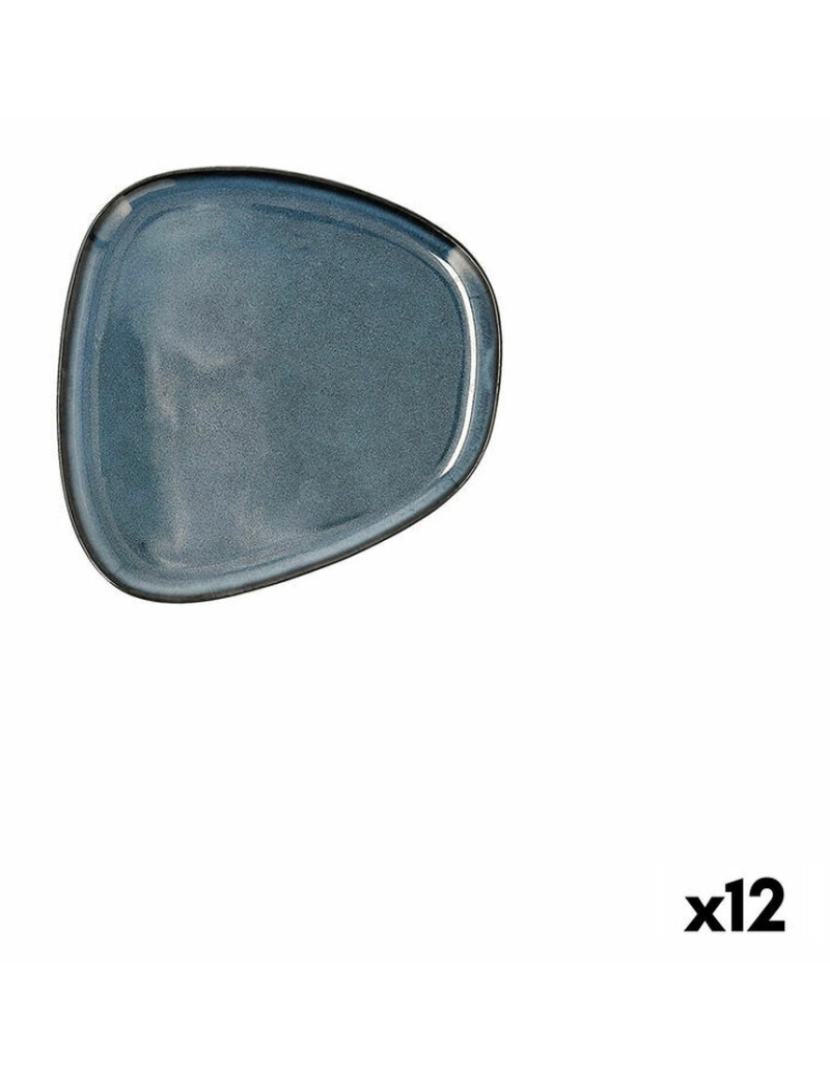 imagem de Prato de Jantar Bidasoa Ikonic Azul Cerâmica 14 x 13,6 x 0,8 cm (12 Unidades) (Pack 12x)2