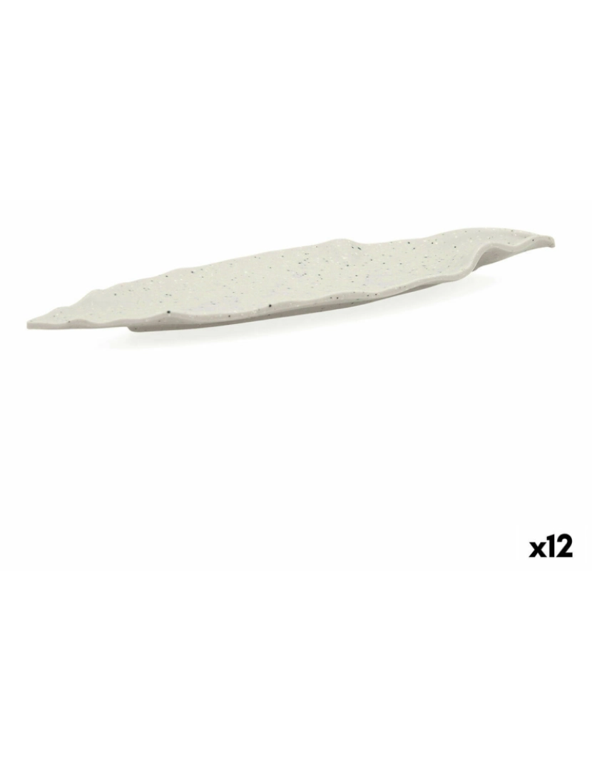 imagem de Prato de Jantar Bidasoa Ikonic Cinzento Plástico Melamina 25 x 6,8 x 1,5 cm (12 Unidades) (Pack 12x)2