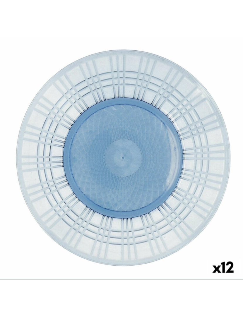 imagem de Prato de Jantar Quid Viba Azul Plástico Ø 26 cm 26 cm (12 Unidades) (Pack 12x)2