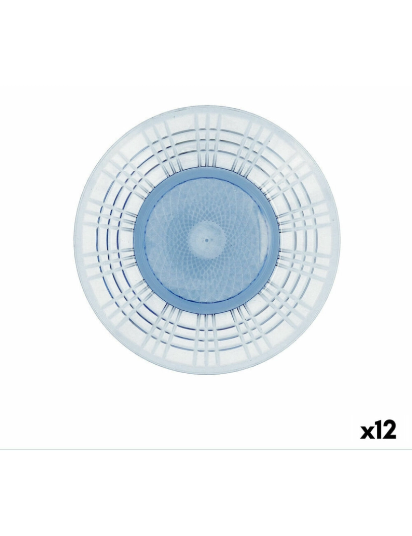 imagem de Prato de Sobremesa Quid Viba Azul Plástico (12 Unidades) (Pack 12x)2