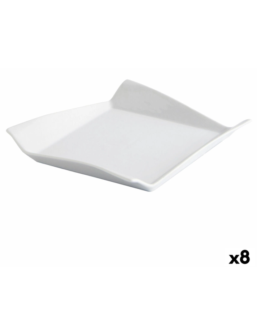 imagem de Prato Quid Gastro Fresh Sanduíche Cerâmica Branco (17,5 cm) (8 Unidades)1