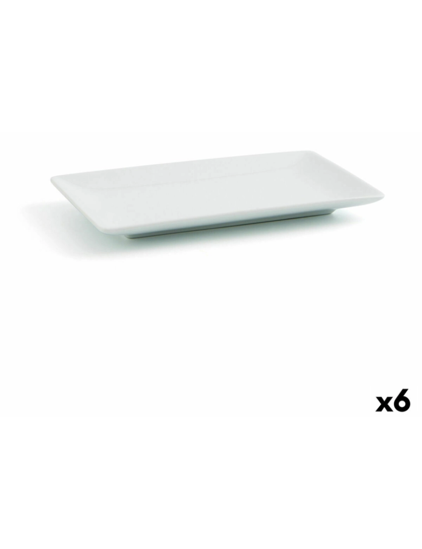 imagem de Prato Quid Gastro Fun Pequeno Branco Cerâmica 16,5 x 9,5 x 2 cm (6 Unidades) (Pack 6x)2