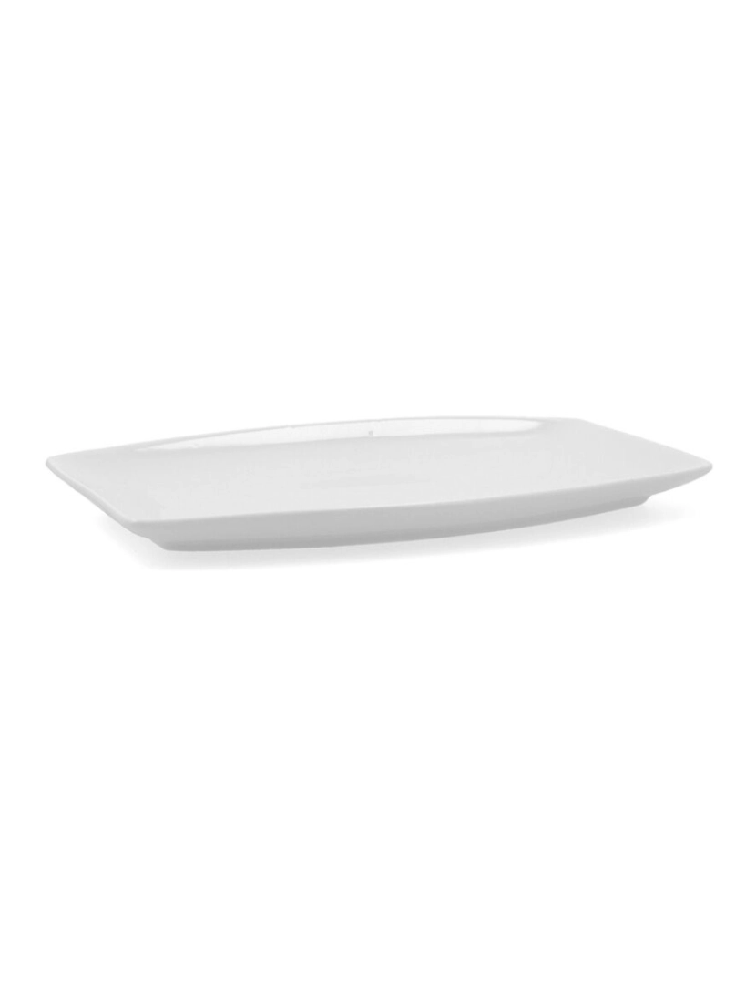 imagem de Recipiente de Cozinha Quid Gastro Quadrado Cerâmica Branco (25,2 x 16 x 2 cm) (6 Unidades)3
