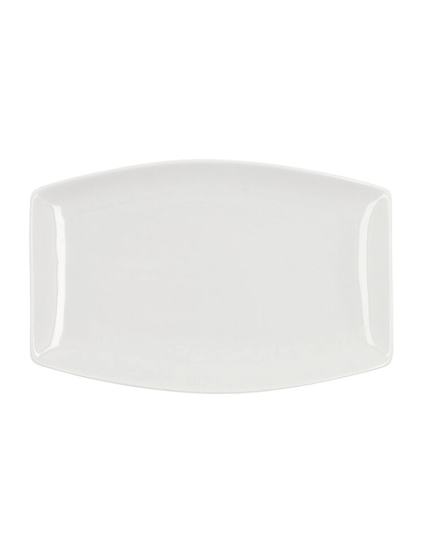imagem de Recipiente de Cozinha Quid Gastro Quadrado Cerâmica Branco (25,2 x 16 x 2 cm) (6 Unidades)4