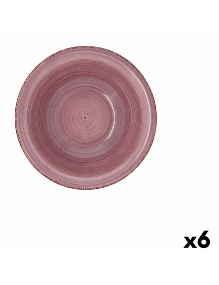 imagem de Tigela Quid Peoni Vita Cerâmica Cor de Rosa (18 cm) (Pack 6x)2