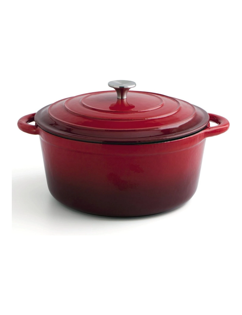 imagem de Caçarola com Tampa Bidasoa Fierro Vermelho Metal 6 L (6 L)1