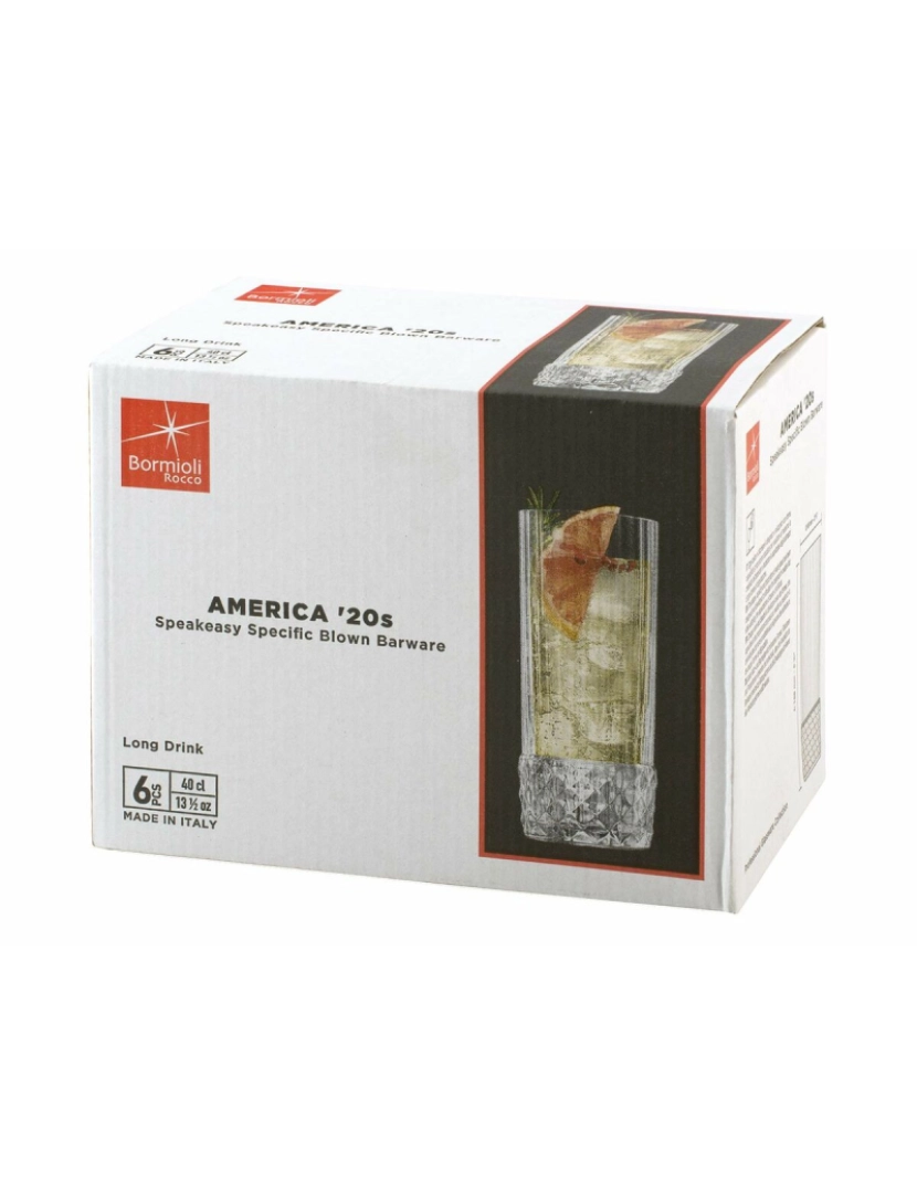 imagem de Conjunto de Copos Bormioli Rocco America'20s 6 Unidades Vidro (400 ml)2