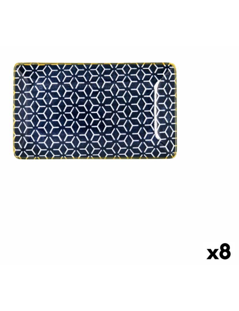 imagem de bandeja de aperitivos Quid Pippa Retangular Multicolor Cerâmica 15,5 x 9 x 2 cm (8 Unidades)1