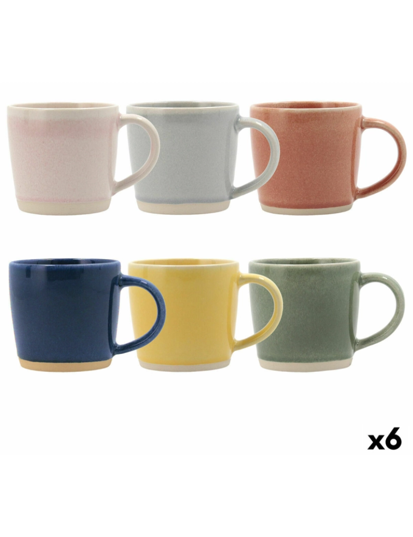 imagem de Caneca Bidasoa Artesano Multicolor Cerâmica 330 ml (6 Unidades) (Pack 6x)2