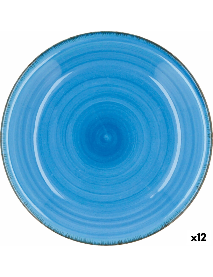 Quid - Prato Fundo Quid Vita Azul Cerâmica (ø 21,5 cm) (12 Unidades)