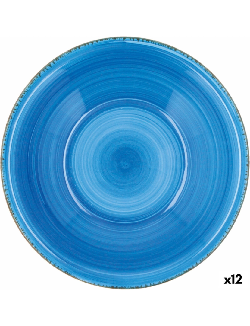 Quid - Prato de Sobremesa Quid Vita Cerâmica Azul (19 cm) (12 Unidades)