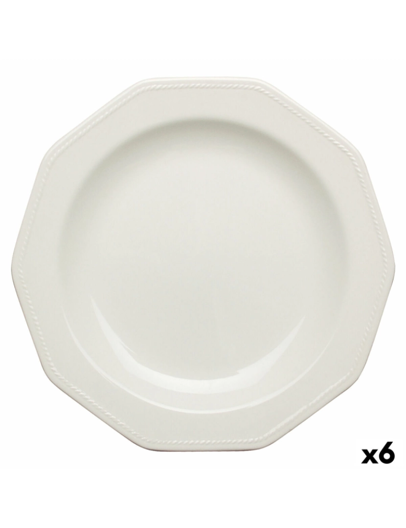 imagem de Prato de Jantar Churchill Artic White Branco Cerâmica servies Ø 27 cm (6 Unidades)1