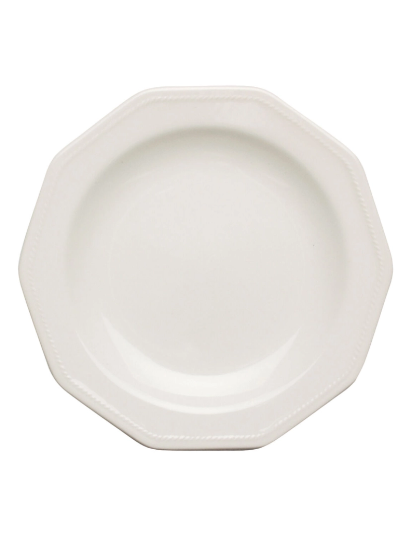 imagem de Prato de Sobremesa Churchill Artic Cerâmica Branco servies (Ø 20,5 cm) (6 Unidades)2