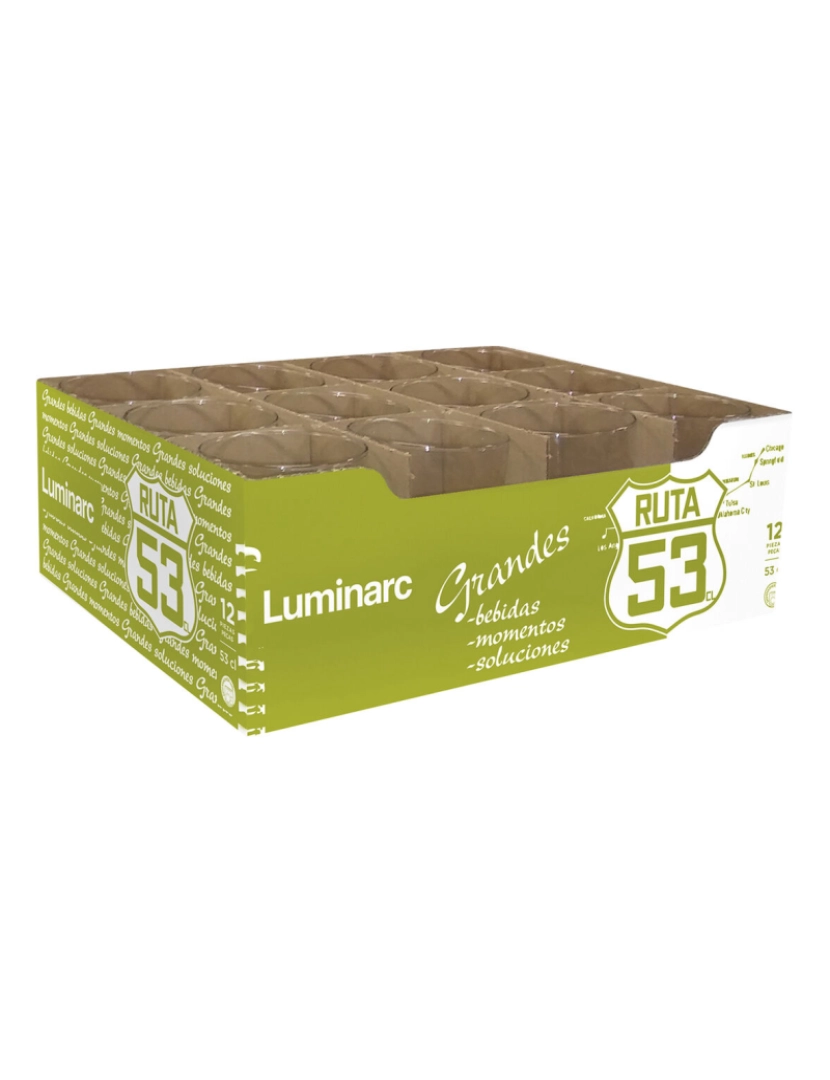 imagem de Copo Luminarc Ruta 53 Transparente Vidro 12 Unidades 530 ml3