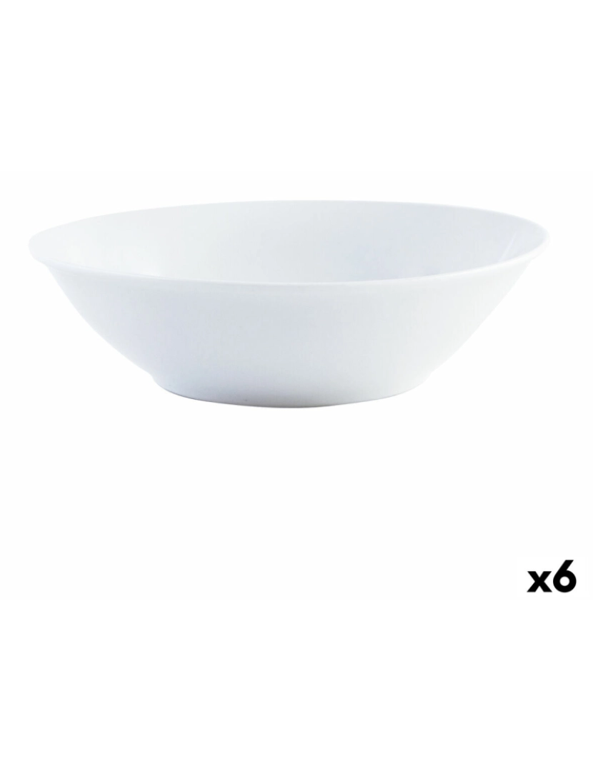 Quid - Saladeira Quid Basic Cerâmica Branco (23 cm) (6 Unidades)
