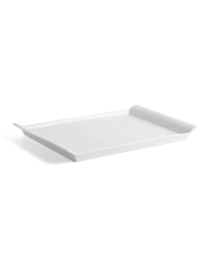 imagem de Recipiente de Cozinha Quid Gastro Fresh Retangular Cerâmica Branco (36 x 25 cm) (6 Unidades)3