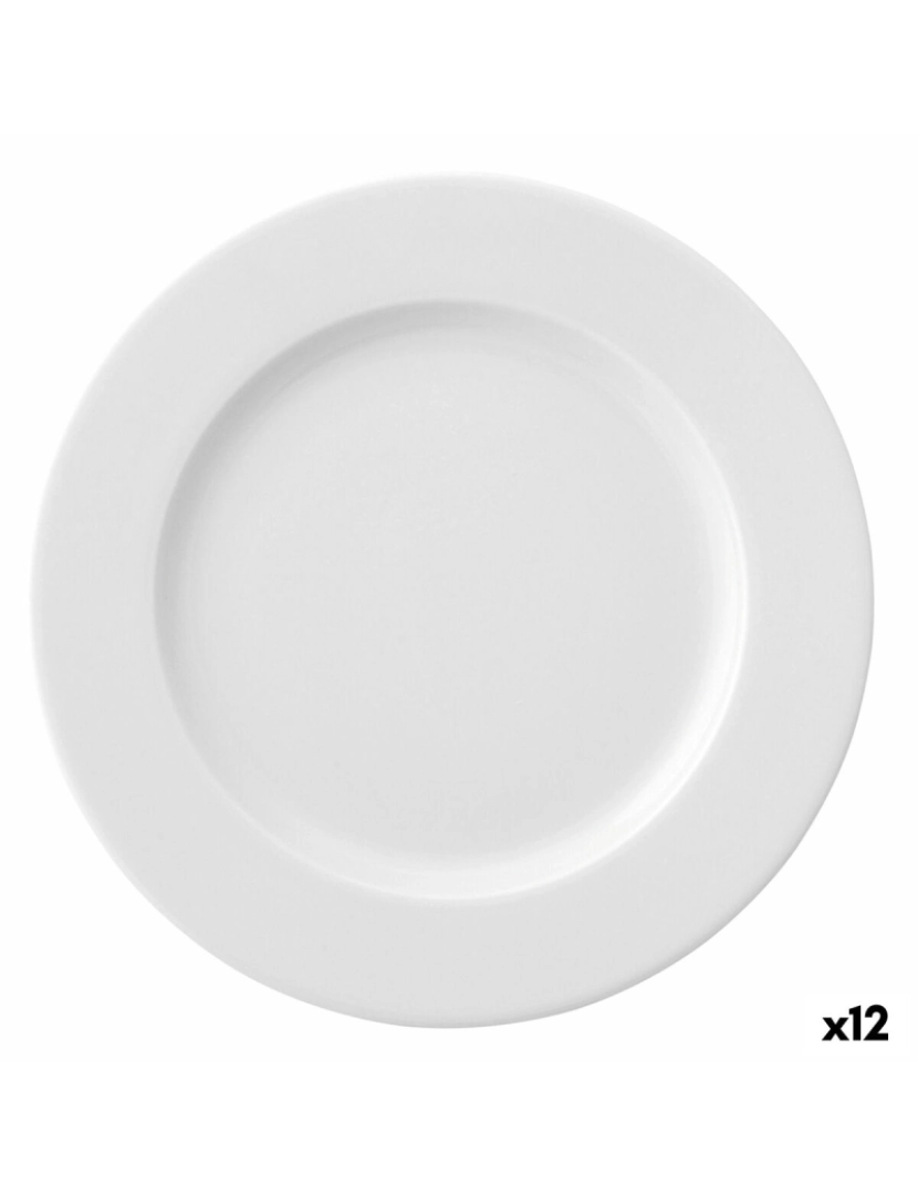 Ariane - Prato de Jantar Ariane Prime Branco Cerâmica (12 Unidades)