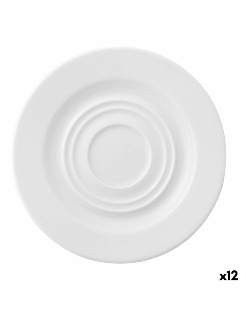 Ariane - Prato Ariane Prime Pequeno-almoço Cerâmica Branco (Ø 15 cm) (12 Unidades)